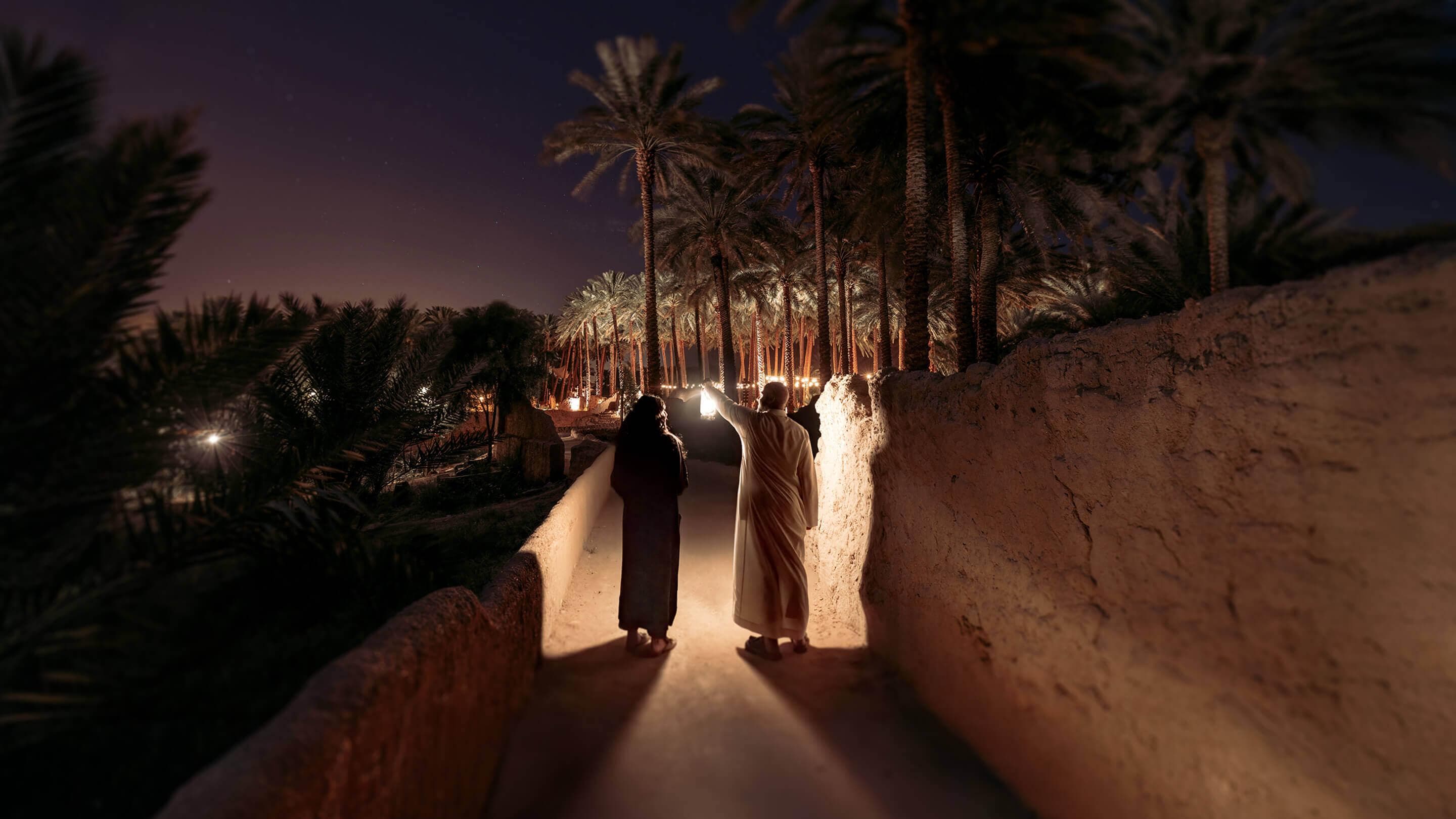 العُلا: جولة مسار الواحة التراثي